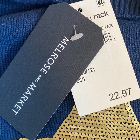 NWT Girls Star Sequin Sweater - Picture 4 of 4